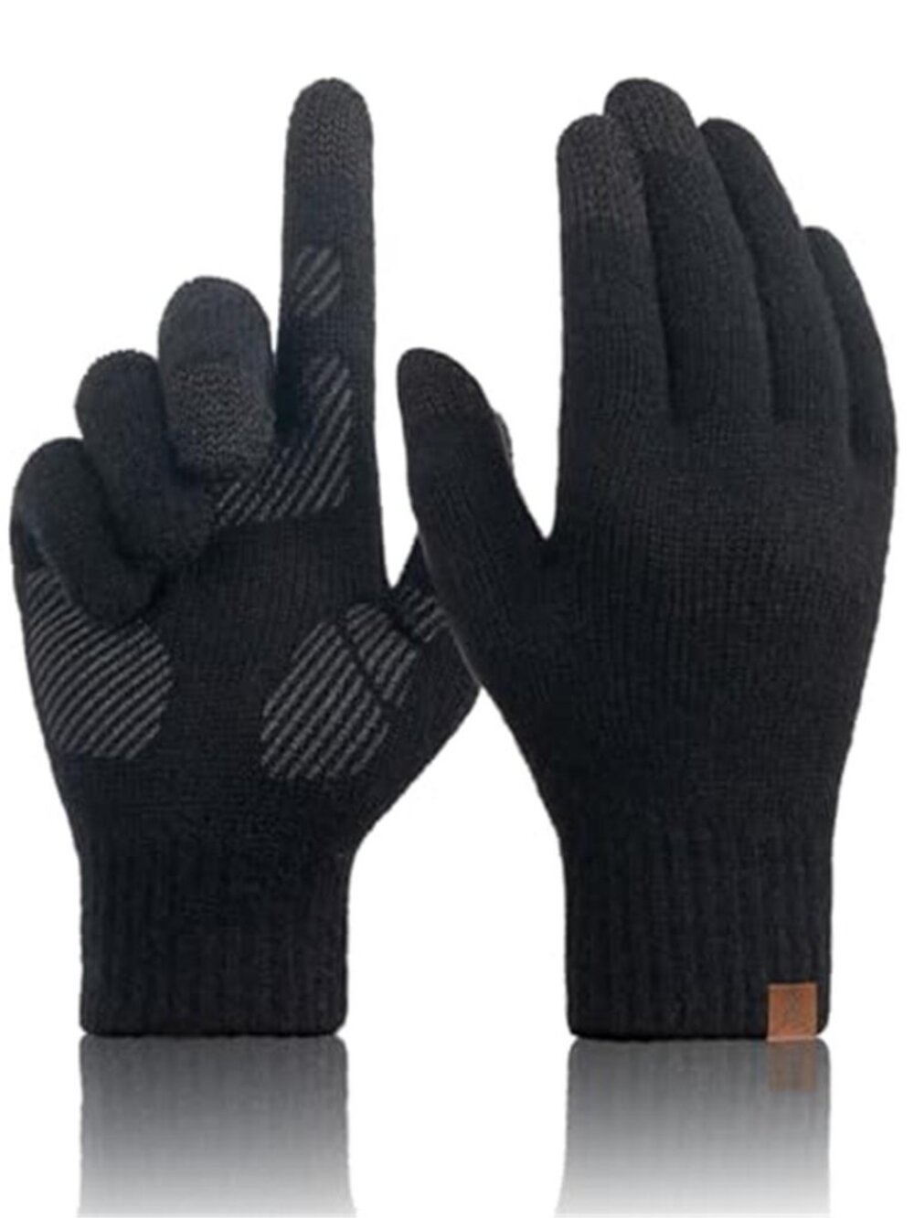 Merino Wool Winter Gloves Touch Screen Knitted Gloves Warm Thin Medium